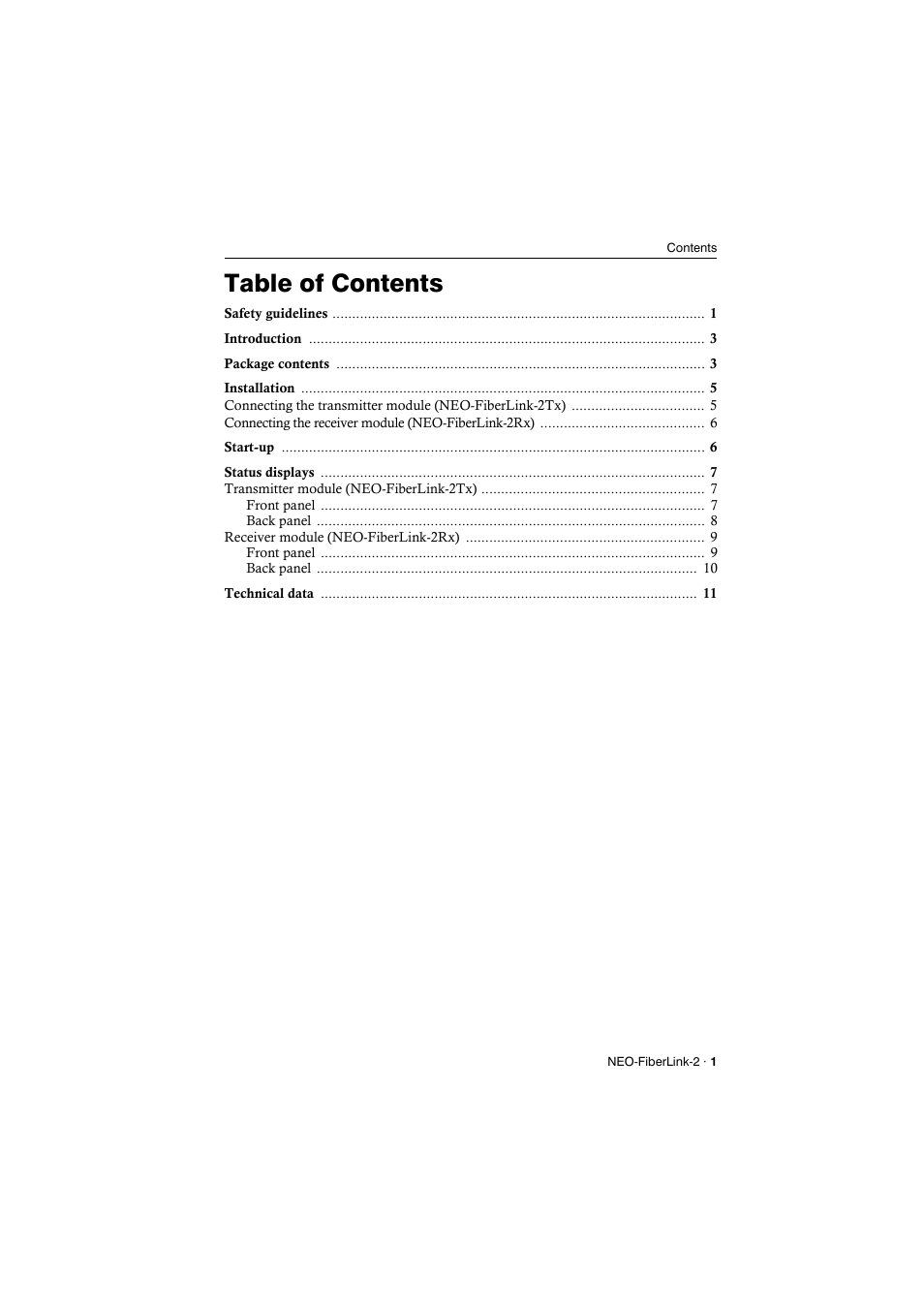 Guntermann & Drunck NEO-FiberLink2 User Manual | Page 3 / 16