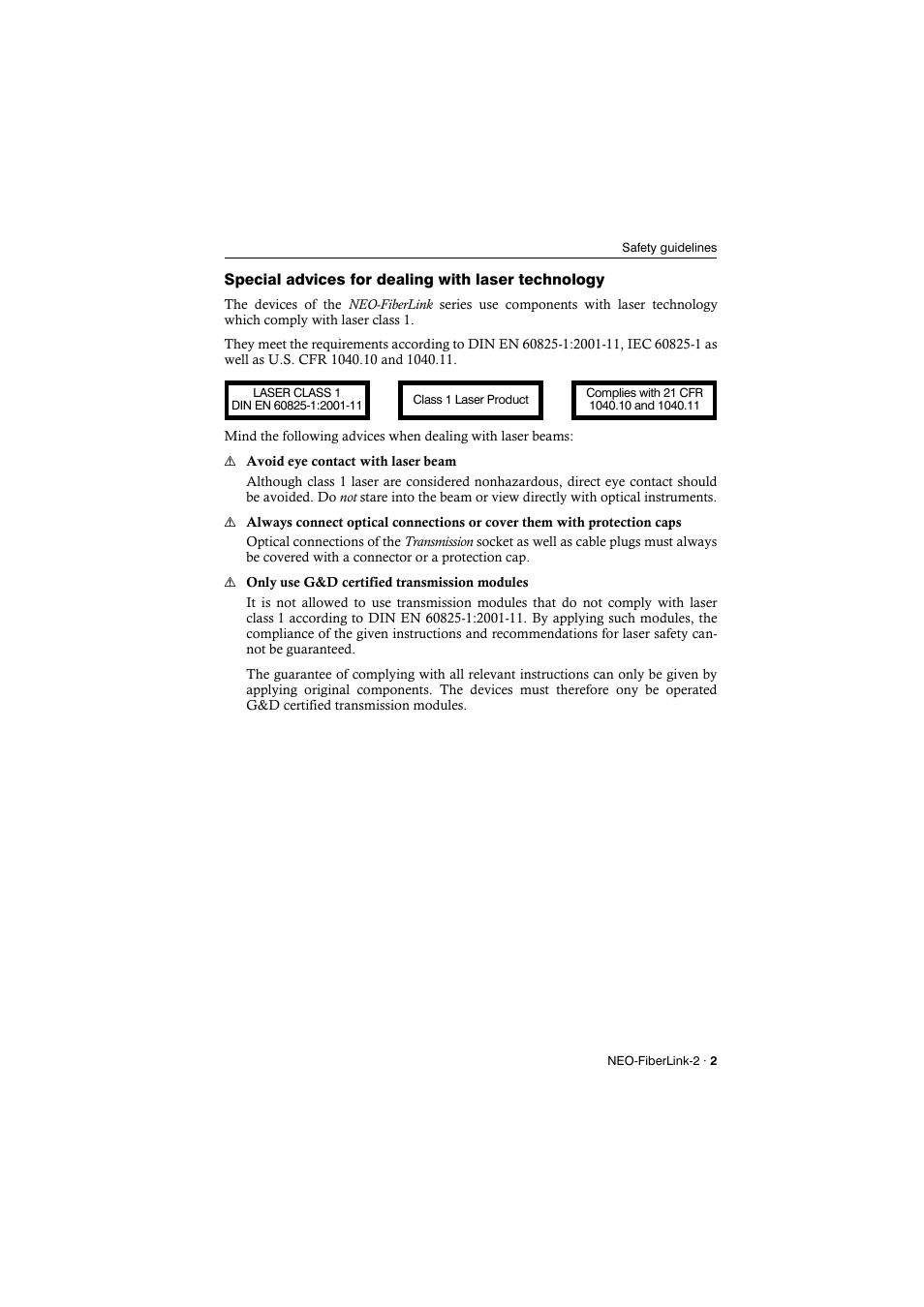 Guntermann & Drunck NEO-FiberLink2 User Manual | Page 5 / 16