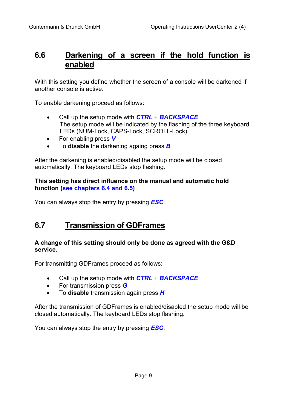 7 transmission of gdframes | Guntermann & Drunck UserCenter2/4 User Manual | Page 12 / 20