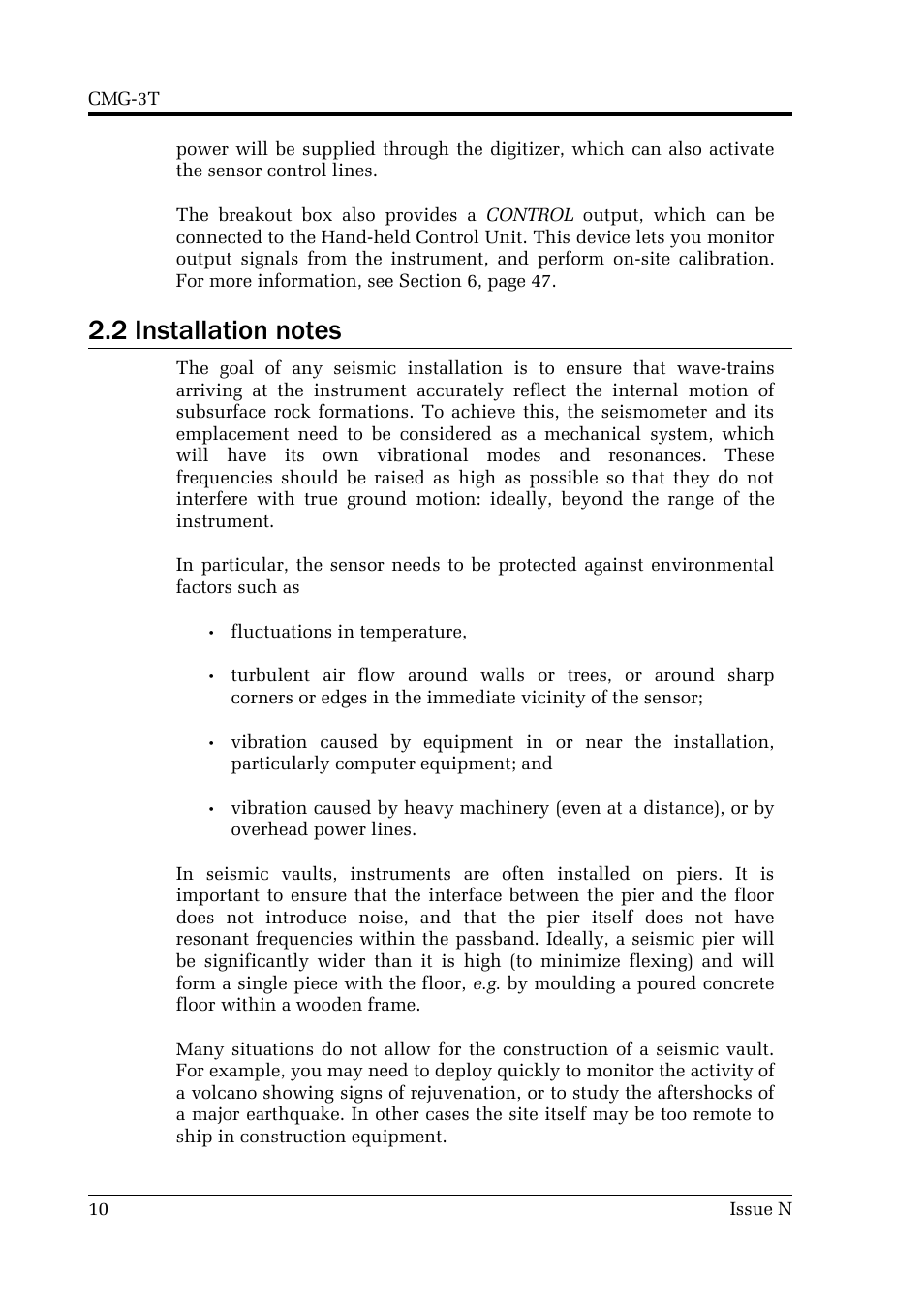Guralp Systems CMG-3T User Manual | Page 10 / 53