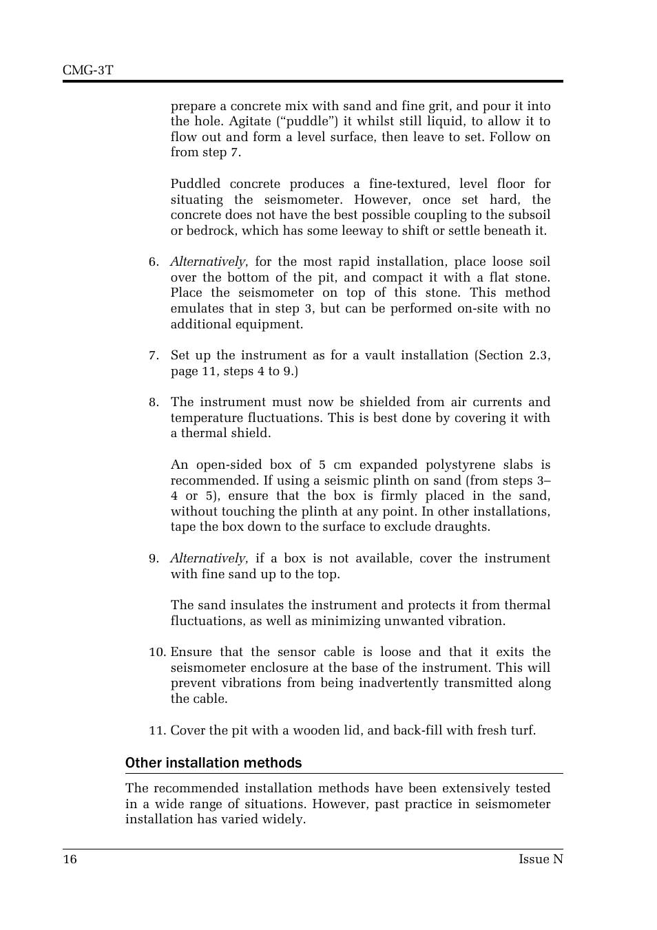 Guralp Systems CMG-3T User Manual | Page 16 / 53