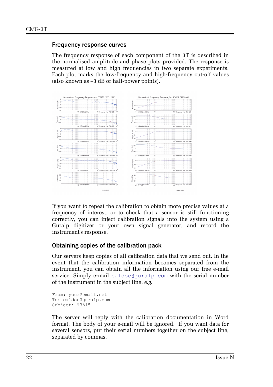Guralp Systems CMG-3T User Manual | Page 22 / 53
