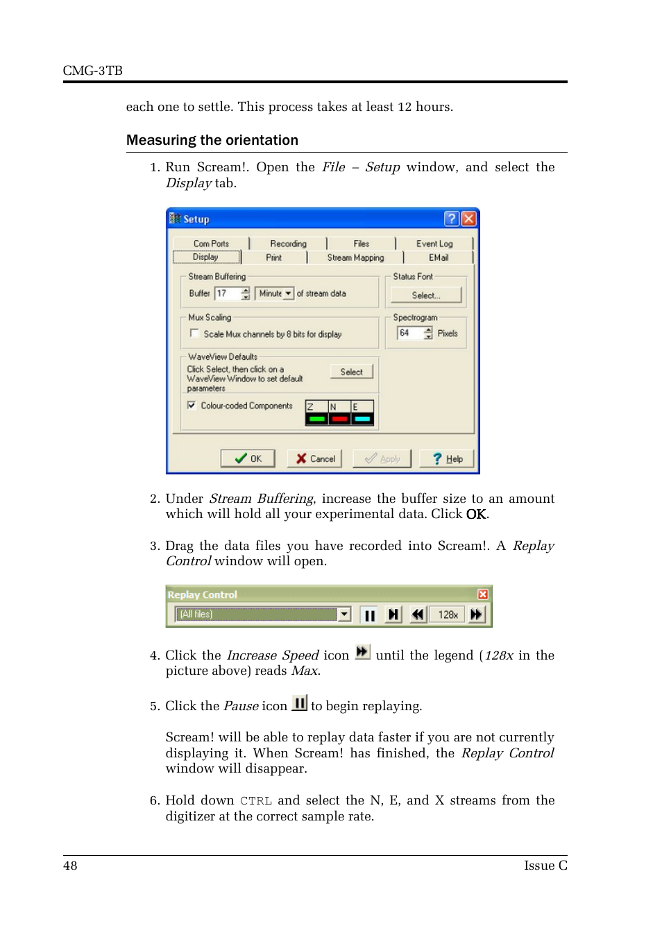 Measuring the orientation | Guralp Systems CMG-3TB User Manual | Page 48 / 78