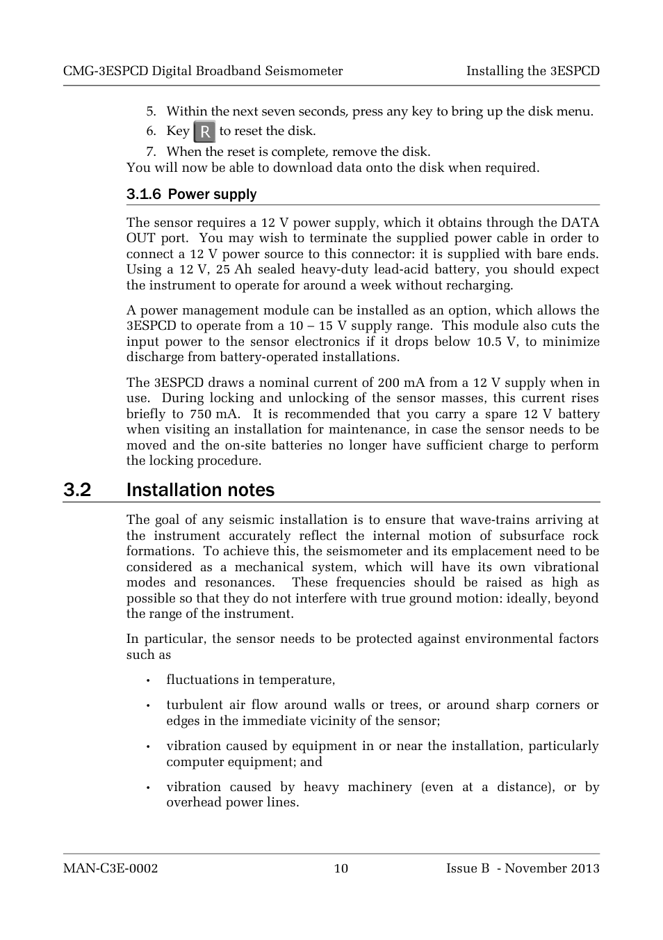 Guralp Systems CMG-3ESPCD User Manual | Page 10 / 98