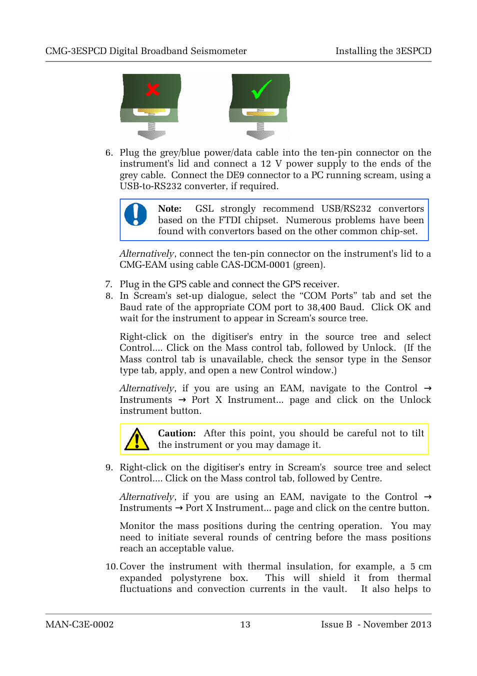 Guralp Systems CMG-3ESPCD User Manual | Page 13 / 98