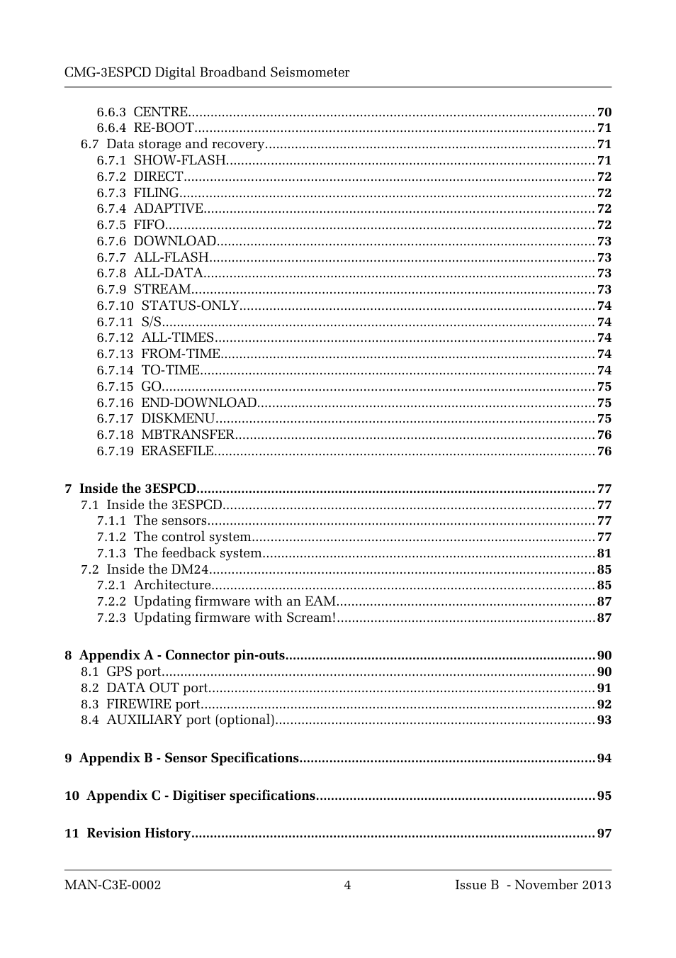 Guralp Systems CMG-3ESPCD User Manual | Page 4 / 98