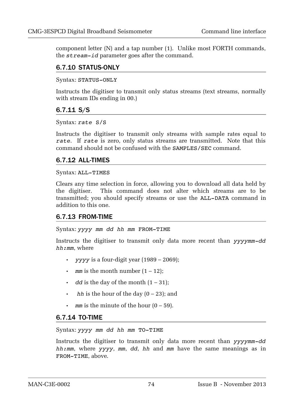 Guralp Systems CMG-3ESPCD User Manual | Page 74 / 98