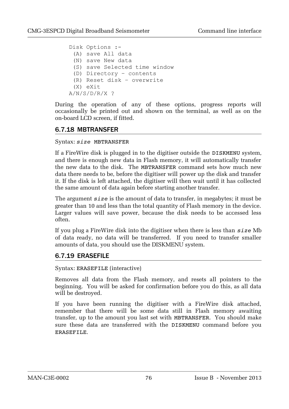 Guralp Systems CMG-3ESPCD User Manual | Page 76 / 98