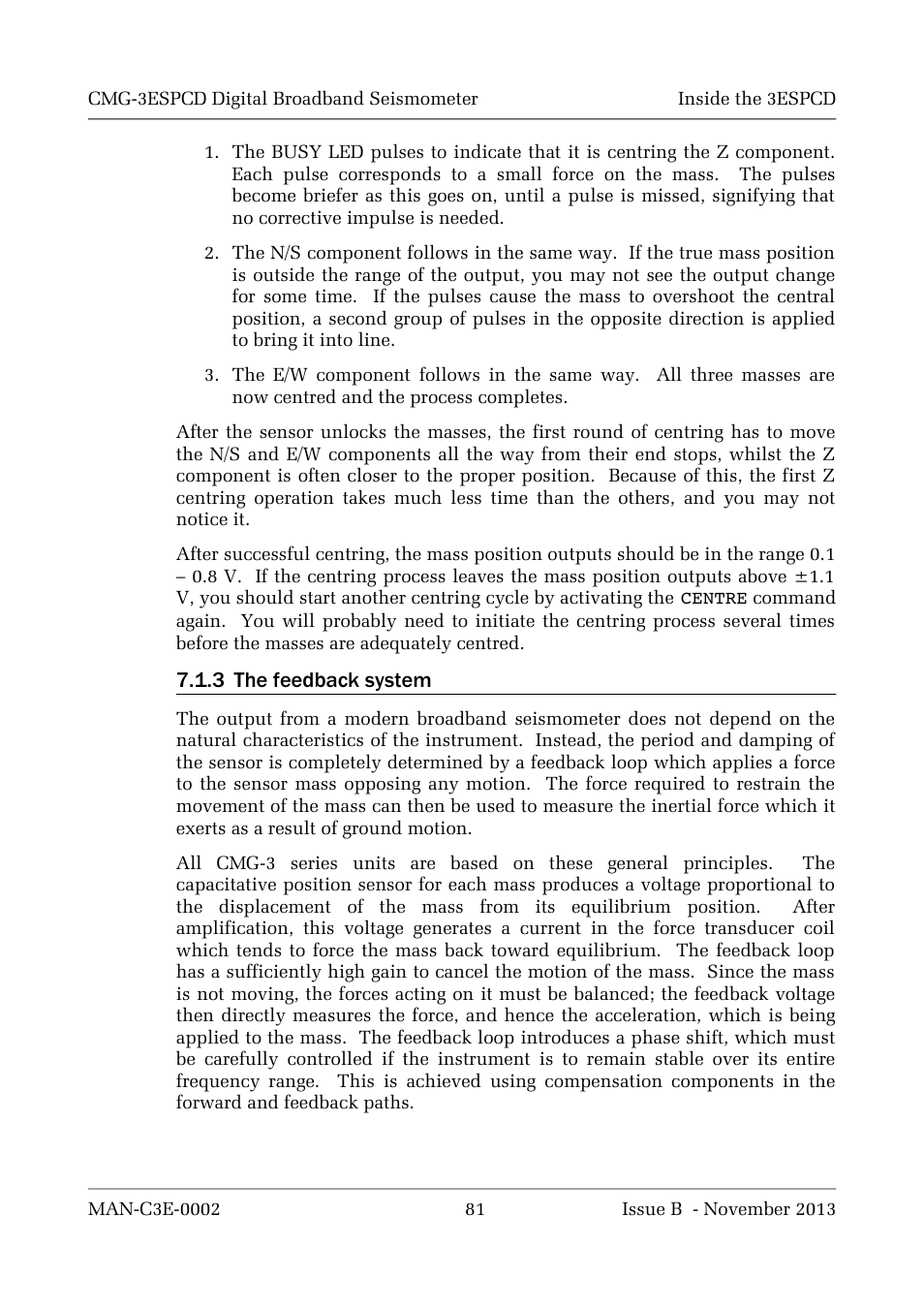 Guralp Systems CMG-3ESPCD User Manual | Page 81 / 98