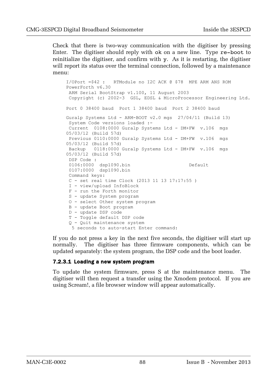 Guralp Systems CMG-3ESPCD User Manual | Page 88 / 98