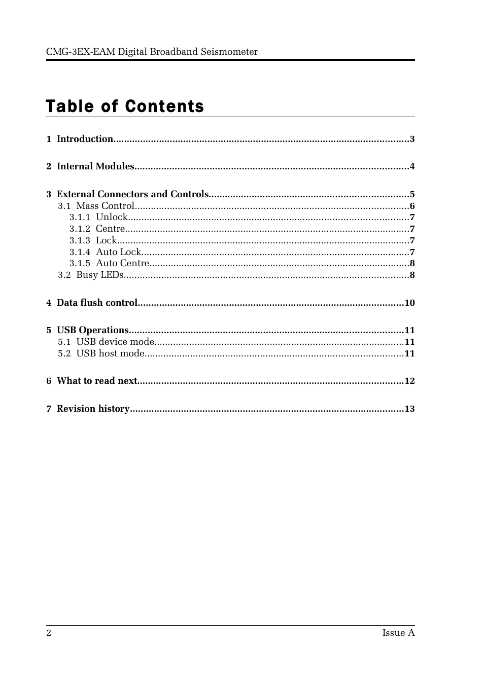 Guralp Systems CMG-3EX-EAM User Manual | Page 2 / 13