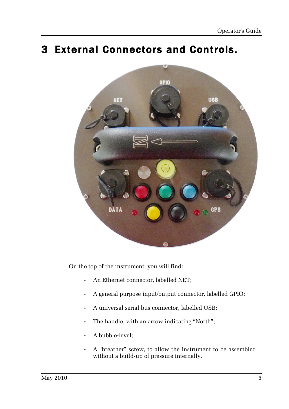 3 external connectors and controls | Guralp Systems CMG-3EX-EAM User Manual | Page 5 / 13