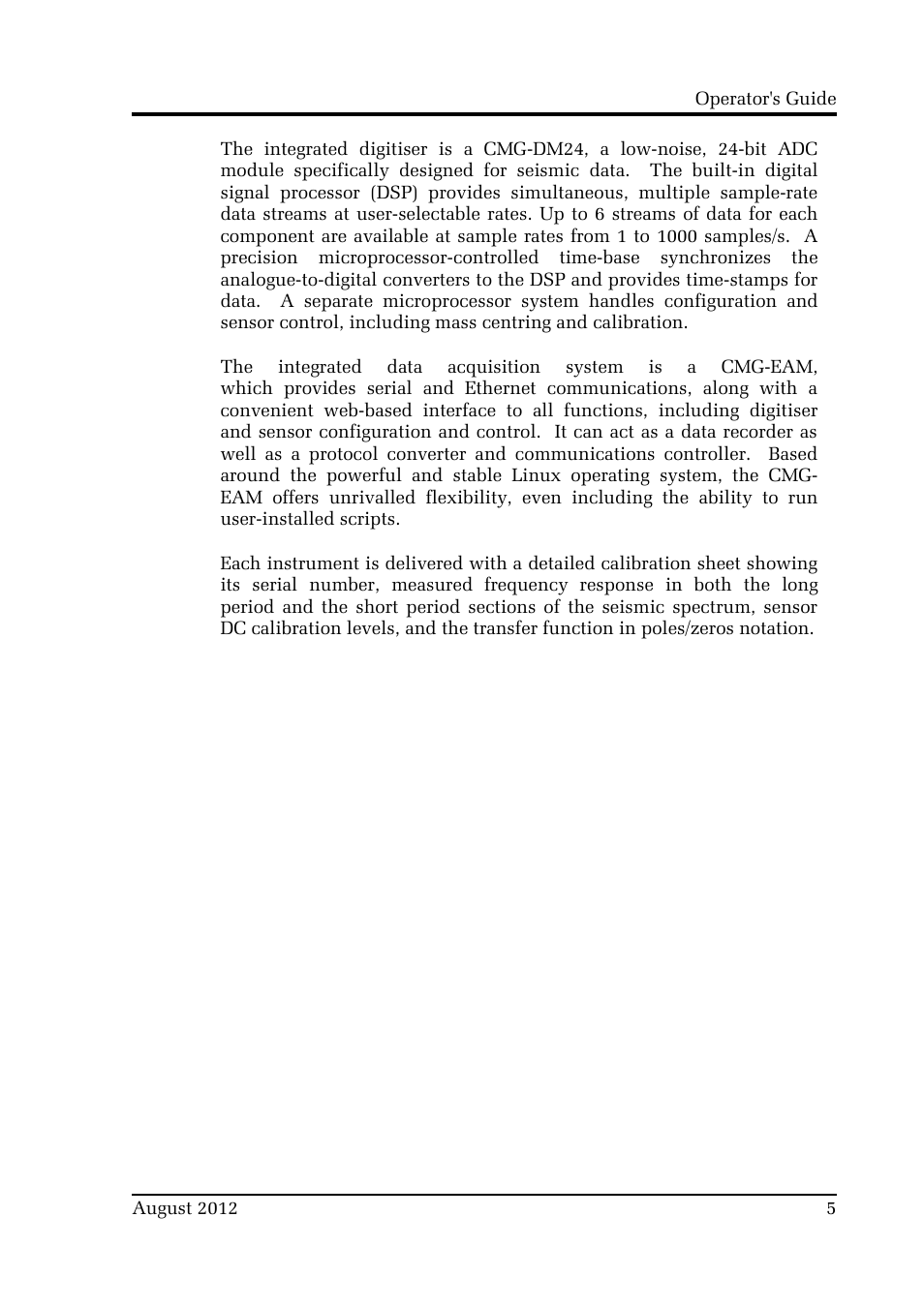 Guralp Systems CMG-40TDE User Manual | Page 5 / 15