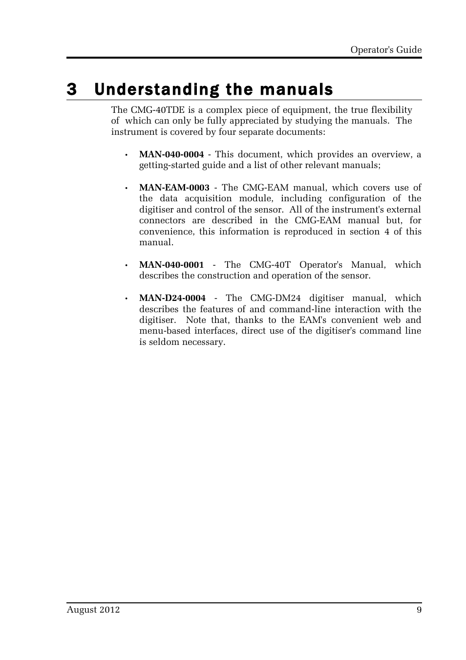 3 understanding the manuals | Guralp Systems CMG-40TDE User Manual | Page 9 / 15