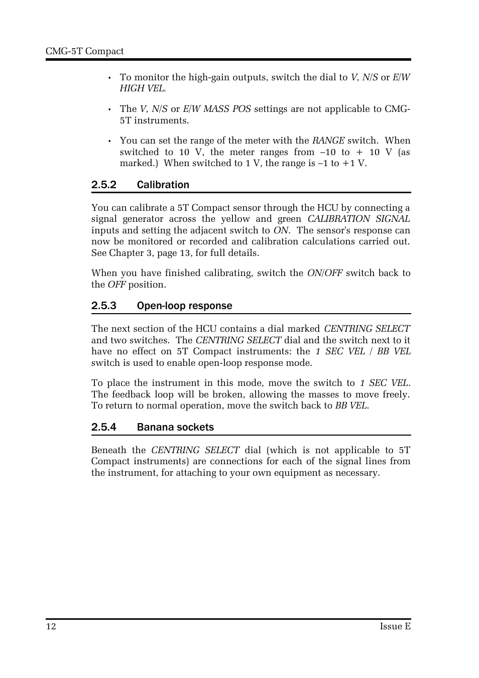 Guralp Systems CMG-5T Compact User Manual | Page 12 / 27