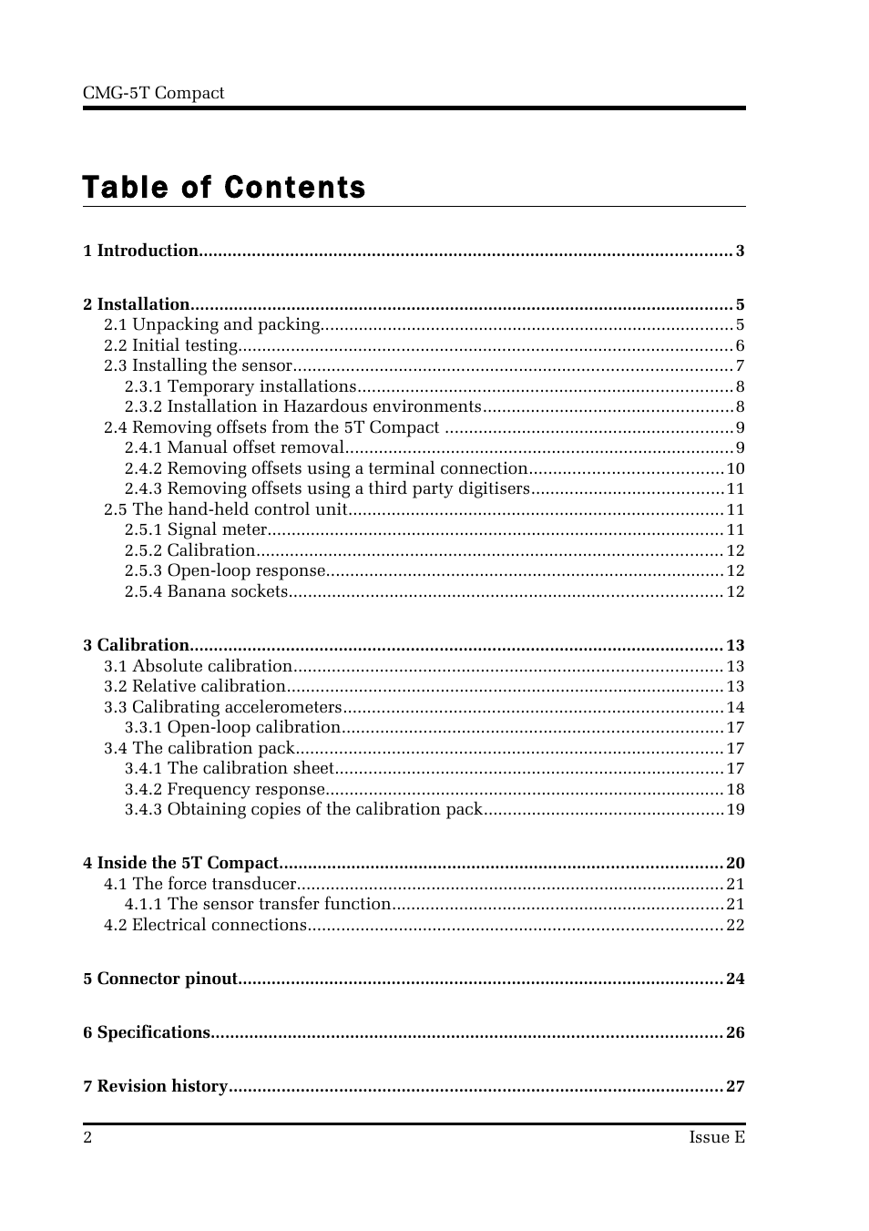 Guralp Systems CMG-5T Compact User Manual | Page 2 / 27