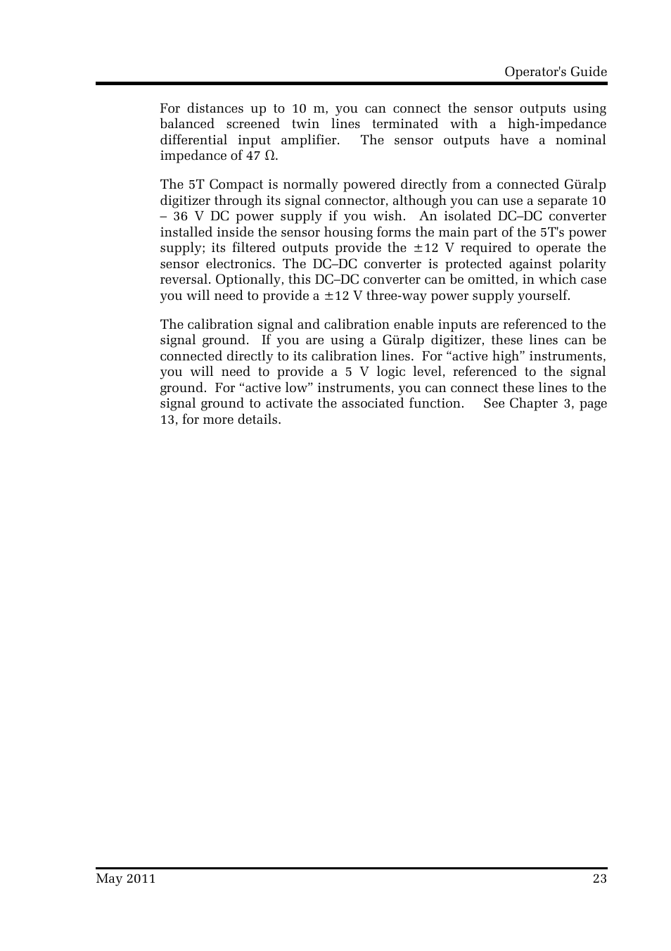 Guralp Systems CMG-5T Compact User Manual | Page 23 / 27