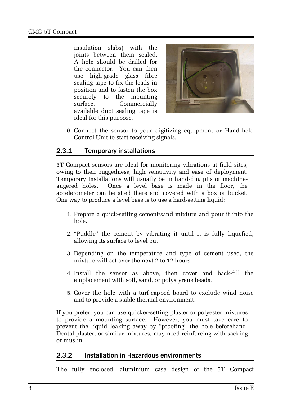 Guralp Systems CMG-5T Compact User Manual | Page 8 / 27