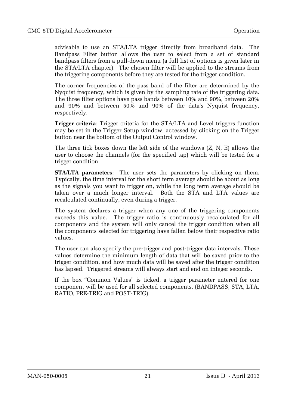 Guralp Systems CMG-5TD User Manual | Page 21 / 41