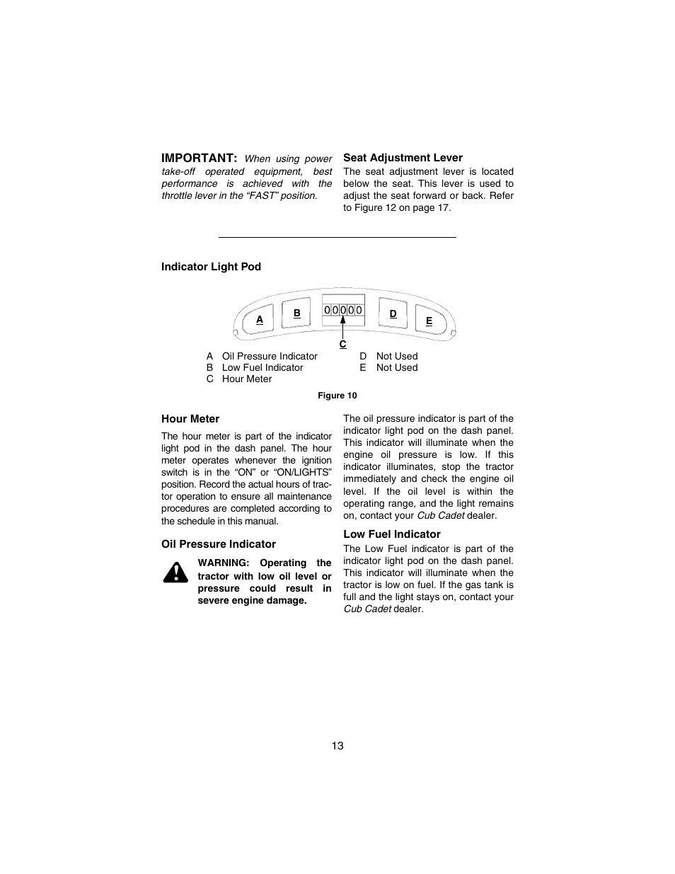 Cub Cadet 3184 User Manual | Page 13 / 56