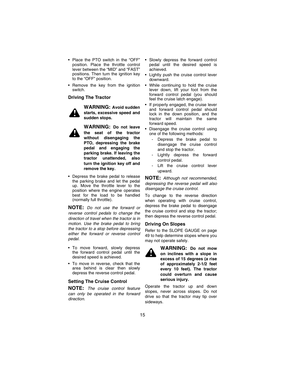 Cub Cadet 3184 User Manual | Page 15 / 56