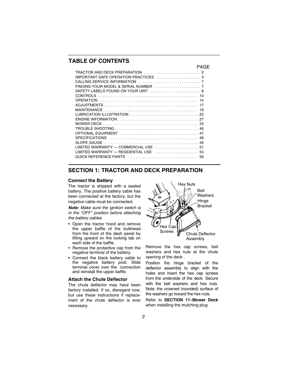 Cub Cadet 3184 User Manual | Page 2 / 56