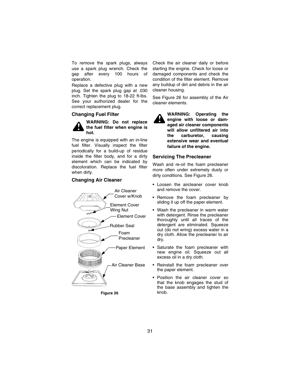 Cub Cadet 3184 User Manual | Page 31 / 56
