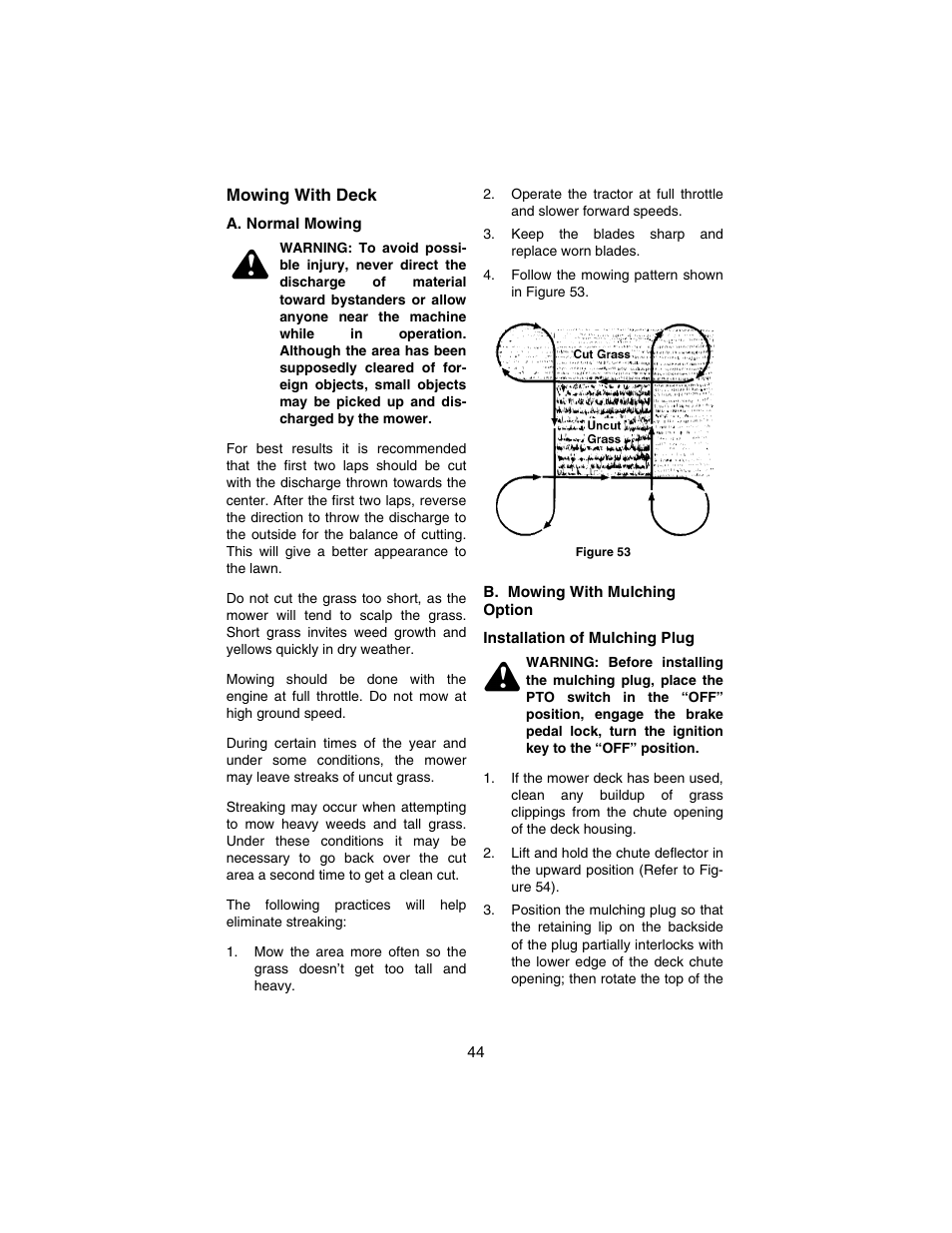 Cub Cadet 3184 User Manual | Page 44 / 56