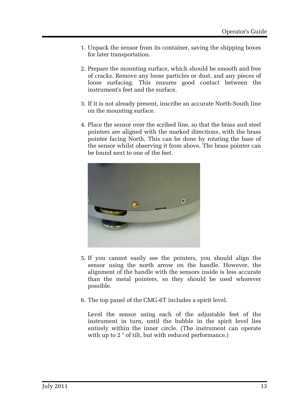 Guralp Systems CMG-6T User Manual | Page 13 / 31