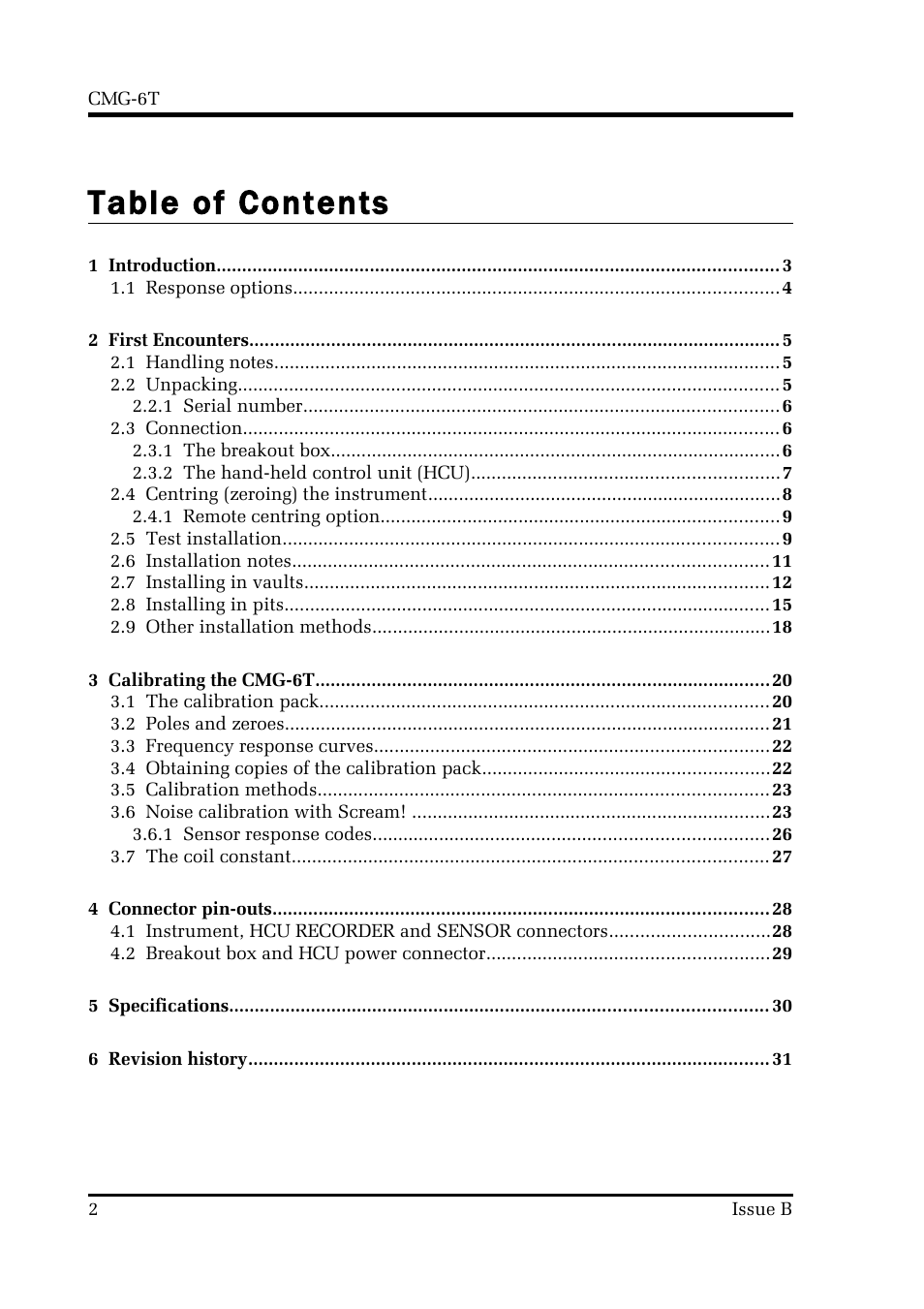 Guralp Systems CMG-6T User Manual | Page 2 / 31
