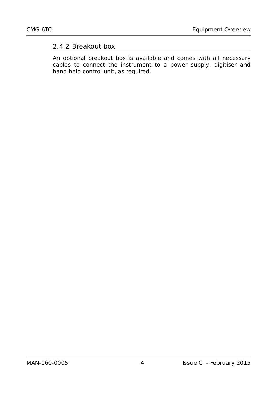 2 breakout box | Guralp Systems CMG-6TC User Manual | Page 6 / 17