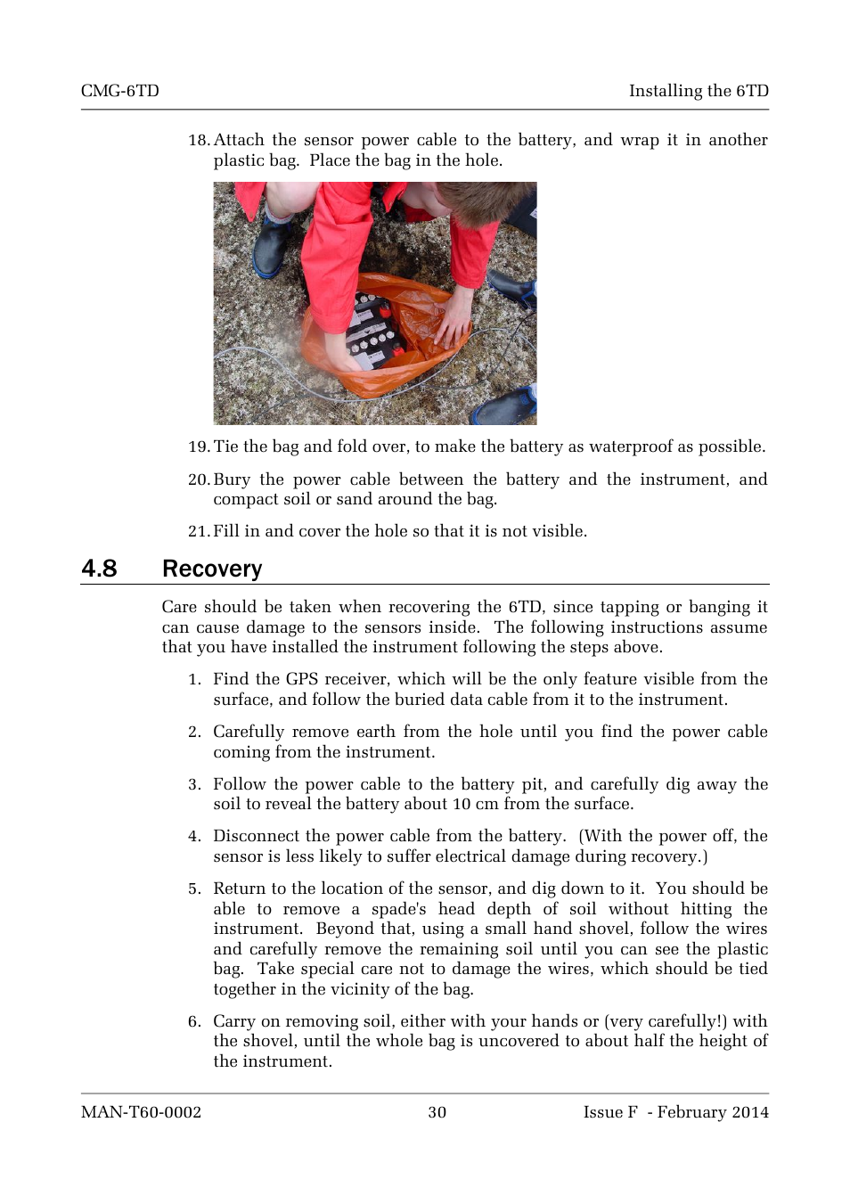 8 recovery | Guralp Systems CMG-6TD User Manual | Page 30 / 108