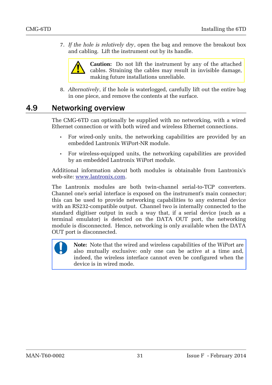 9 networking overview | Guralp Systems CMG-6TD User Manual | Page 31 / 108