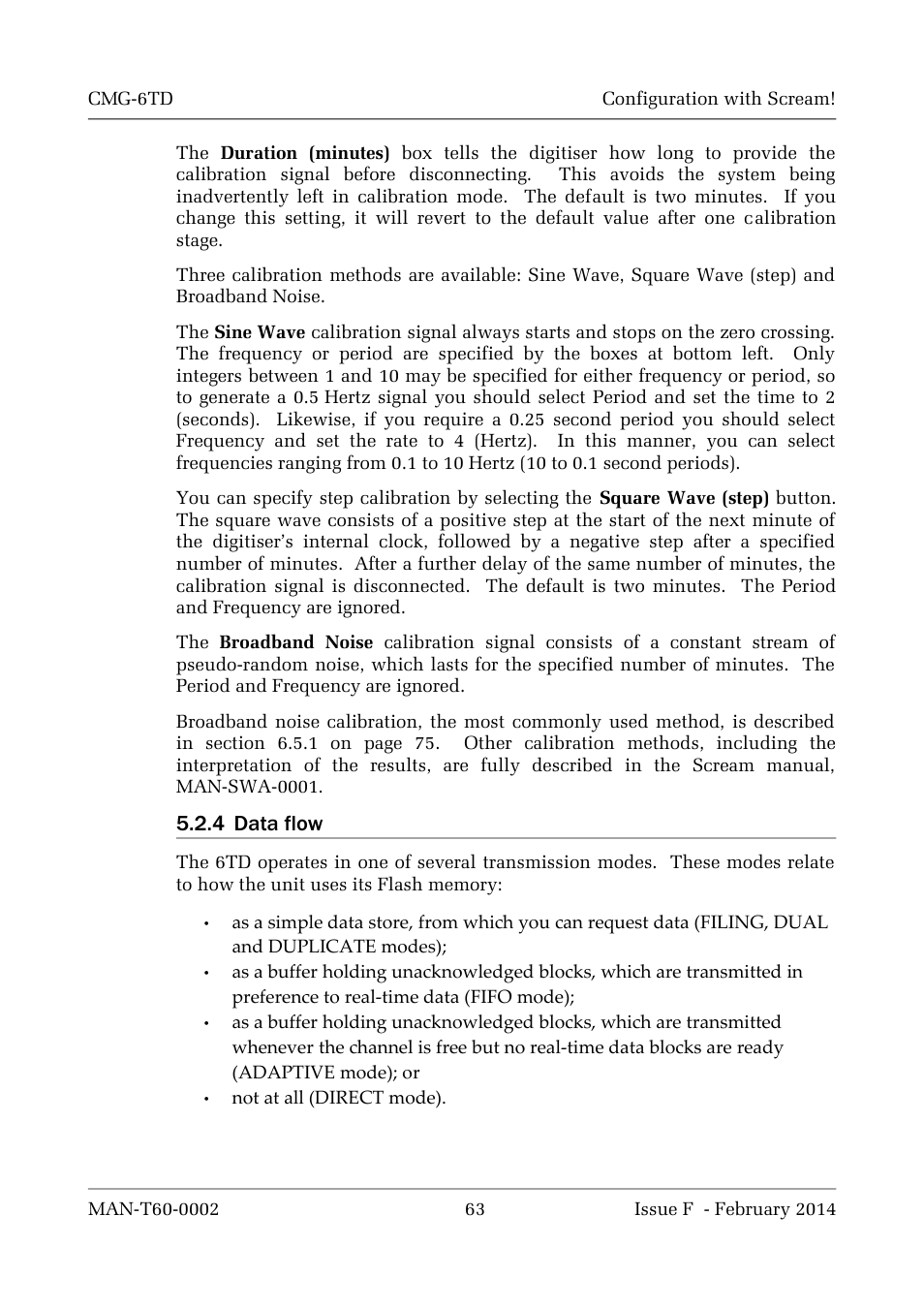 4 data flow | Guralp Systems CMG-6TD User Manual | Page 63 / 108