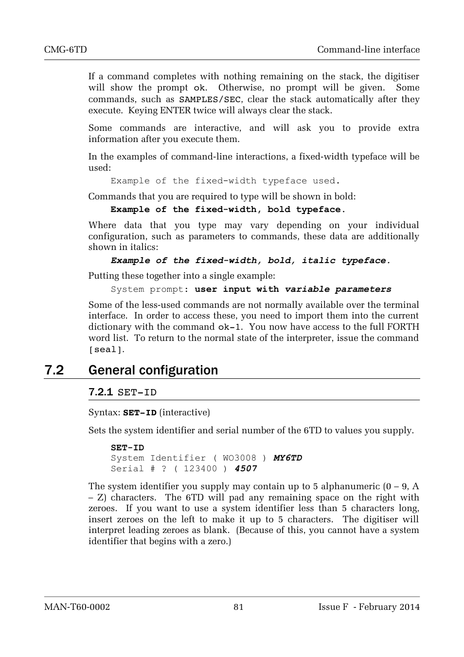 2 general configuration | Guralp Systems CMG-6TD User Manual | Page 81 / 108