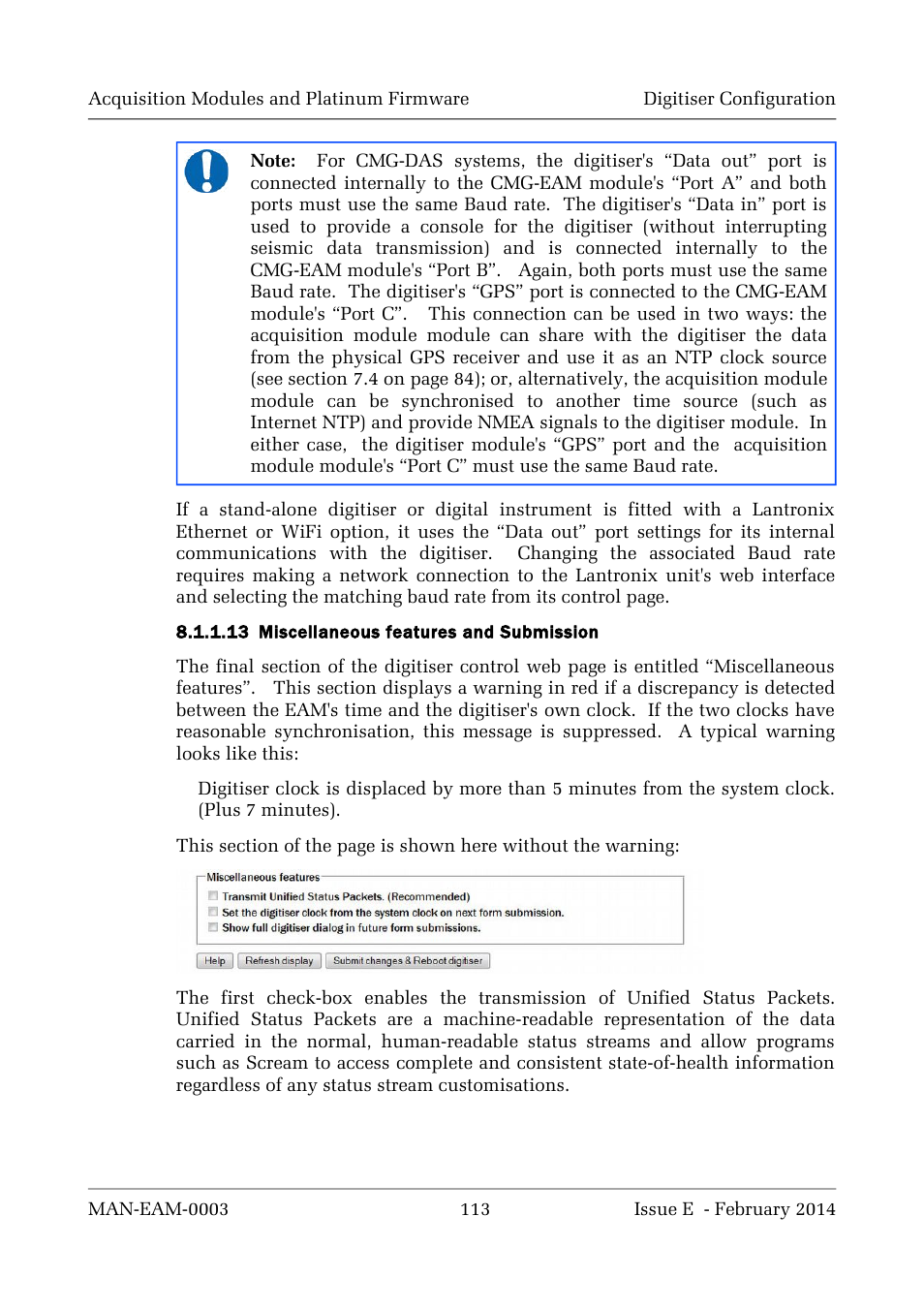 Guralp Systems CMG-DCM build <10,000 User Manual | Page 113 / 288