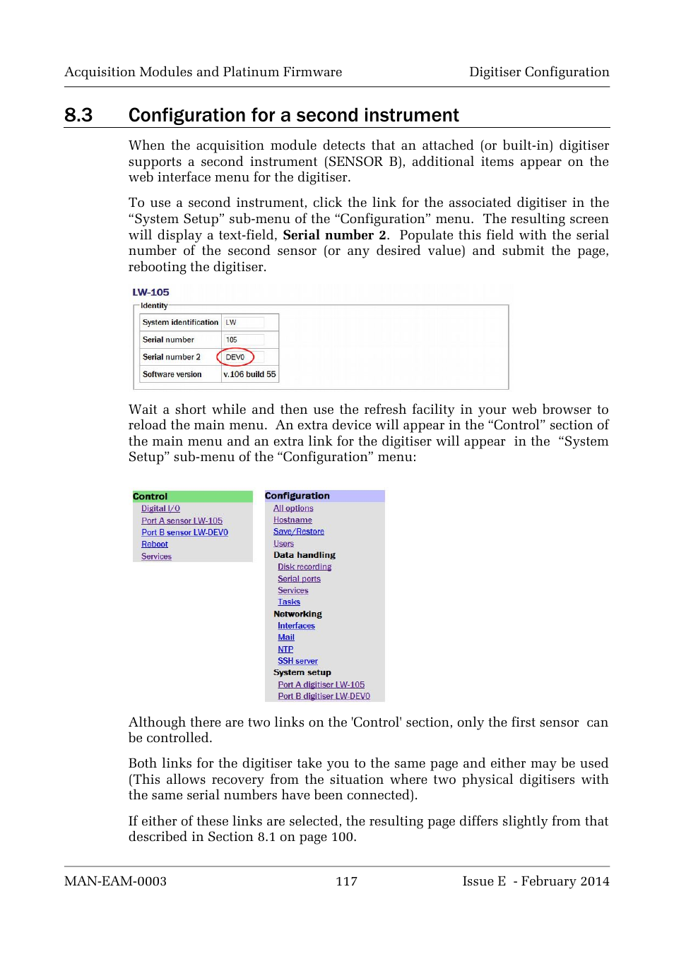 3 configuration for a second instrument | Guralp Systems CMG-DCM build <10,000 User Manual | Page 117 / 288