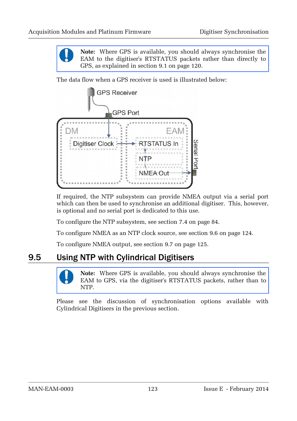 5 using ntp with cylindrical digitisers | Guralp Systems CMG-DCM build <10,000 User Manual | Page 123 / 288