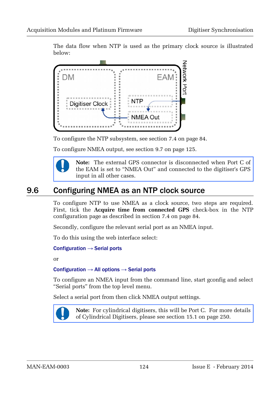 6 configuring nmea as an ntp clock source | Guralp Systems CMG-DCM build <10,000 User Manual | Page 124 / 288