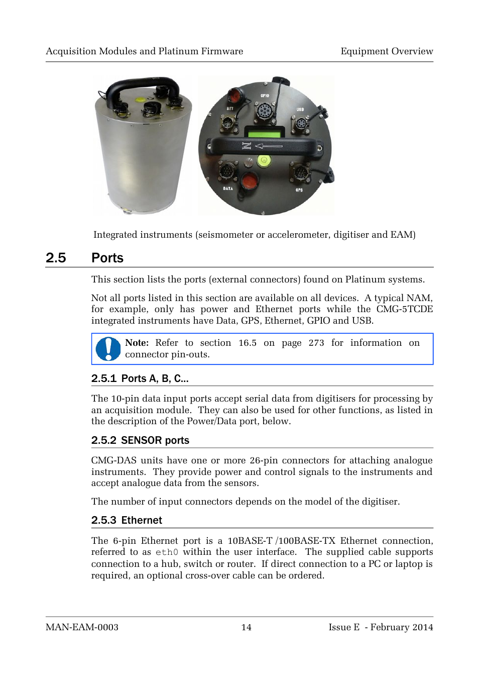5 ports | Guralp Systems CMG-DCM build <10,000 User Manual | Page 14 / 288