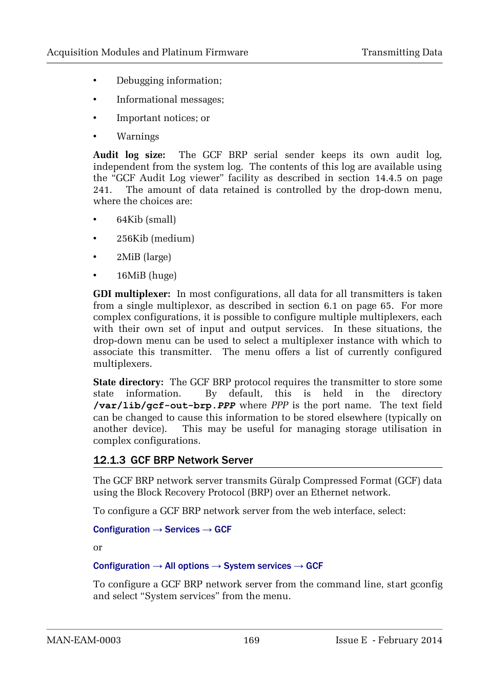 Guralp Systems CMG-DCM build <10,000 User Manual | Page 169 / 288