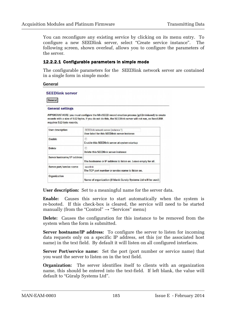 Guralp Systems CMG-DCM build <10,000 User Manual | Page 185 / 288