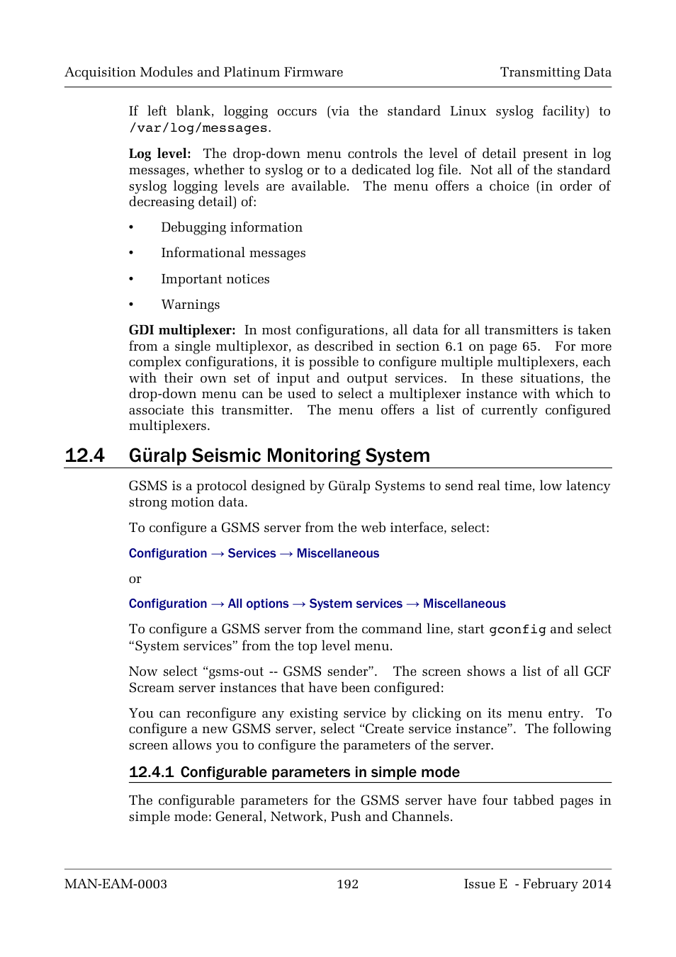 4 güralp seismic monitoring system | Guralp Systems CMG-DCM build <10,000 User Manual | Page 192 / 288