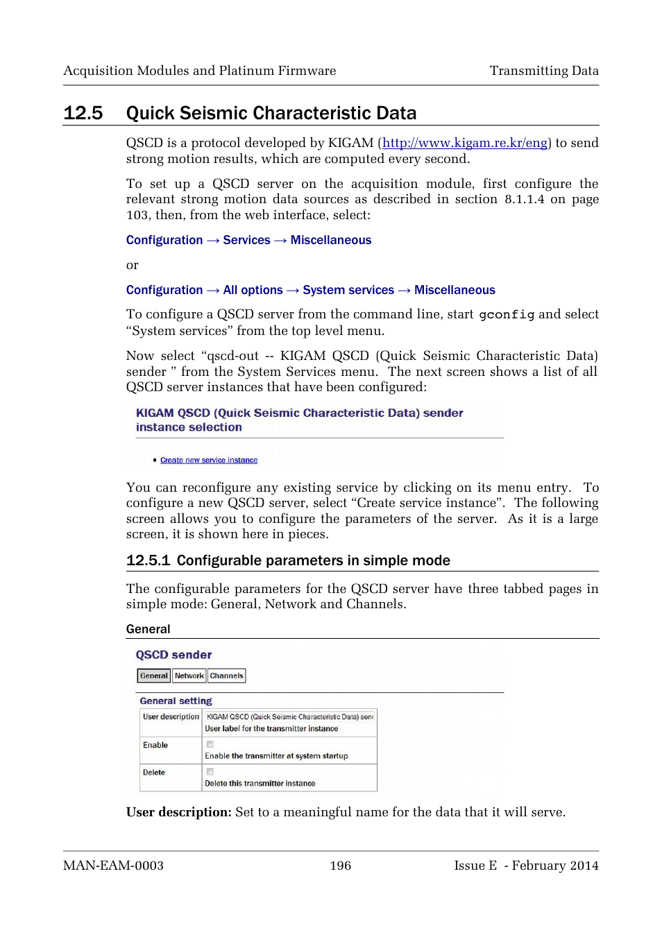 5 quick seismic characteristic data | Guralp Systems CMG-DCM build <10,000 User Manual | Page 196 / 288