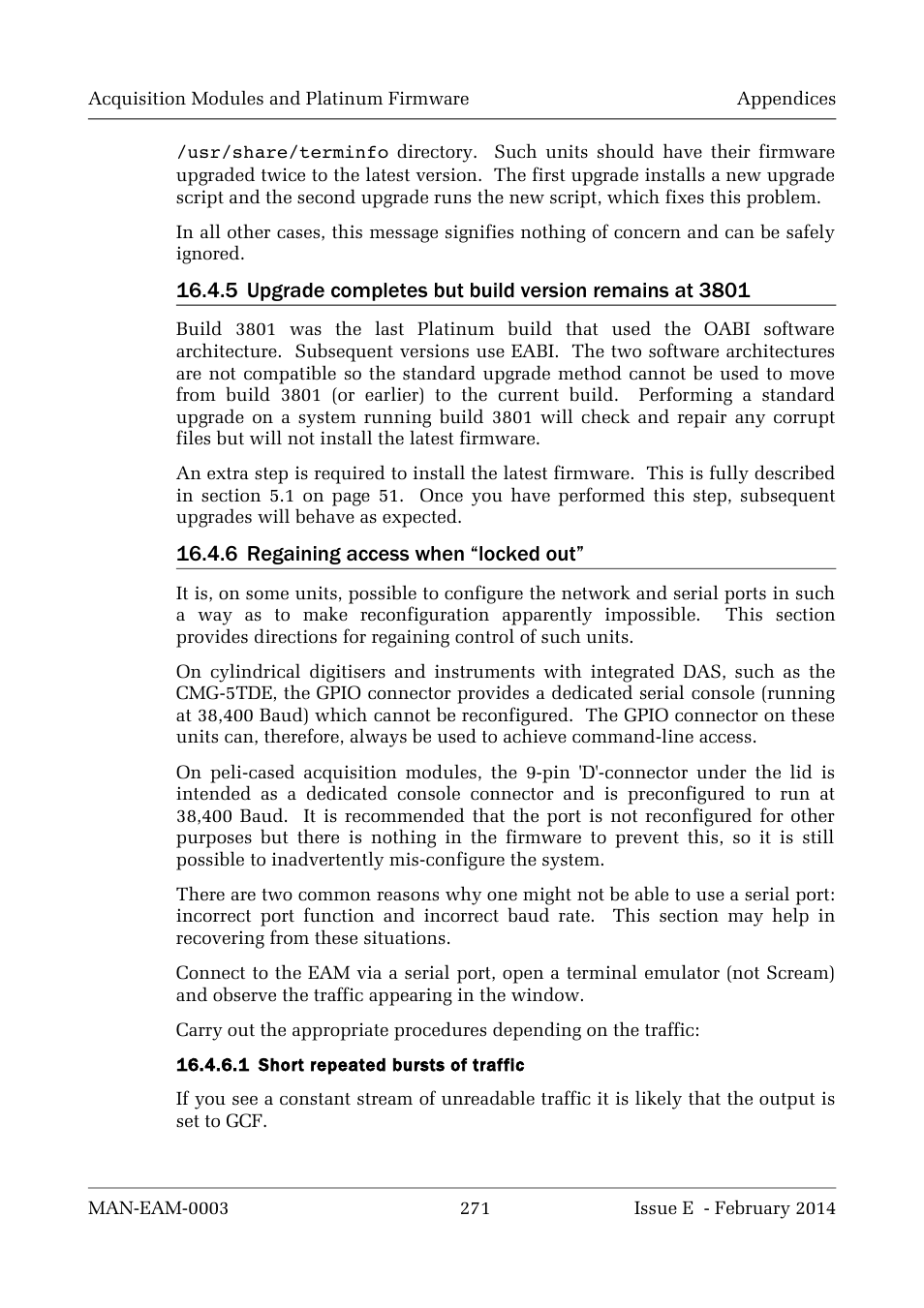 Guralp Systems CMG-DCM build <10,000 User Manual | Page 271 / 288