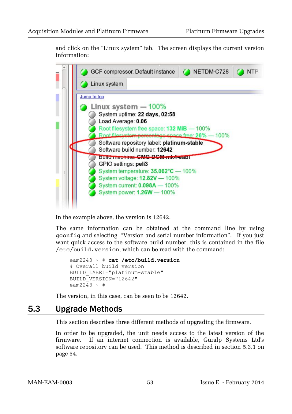 3 upgrade methods | Guralp Systems CMG-DCM build <10,000 User Manual | Page 53 / 288