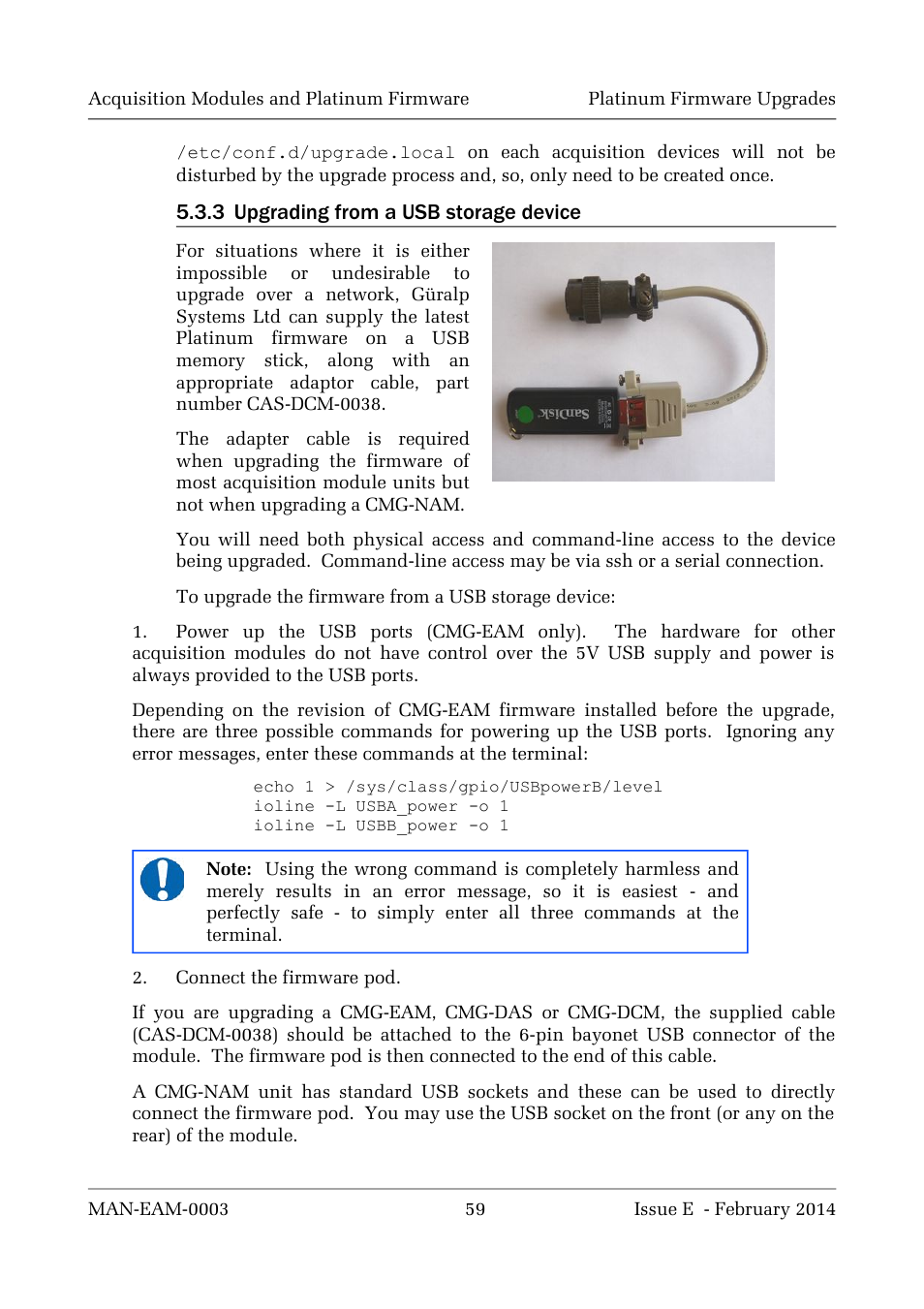 Guralp Systems CMG-DCM build <10,000 User Manual | Page 59 / 288