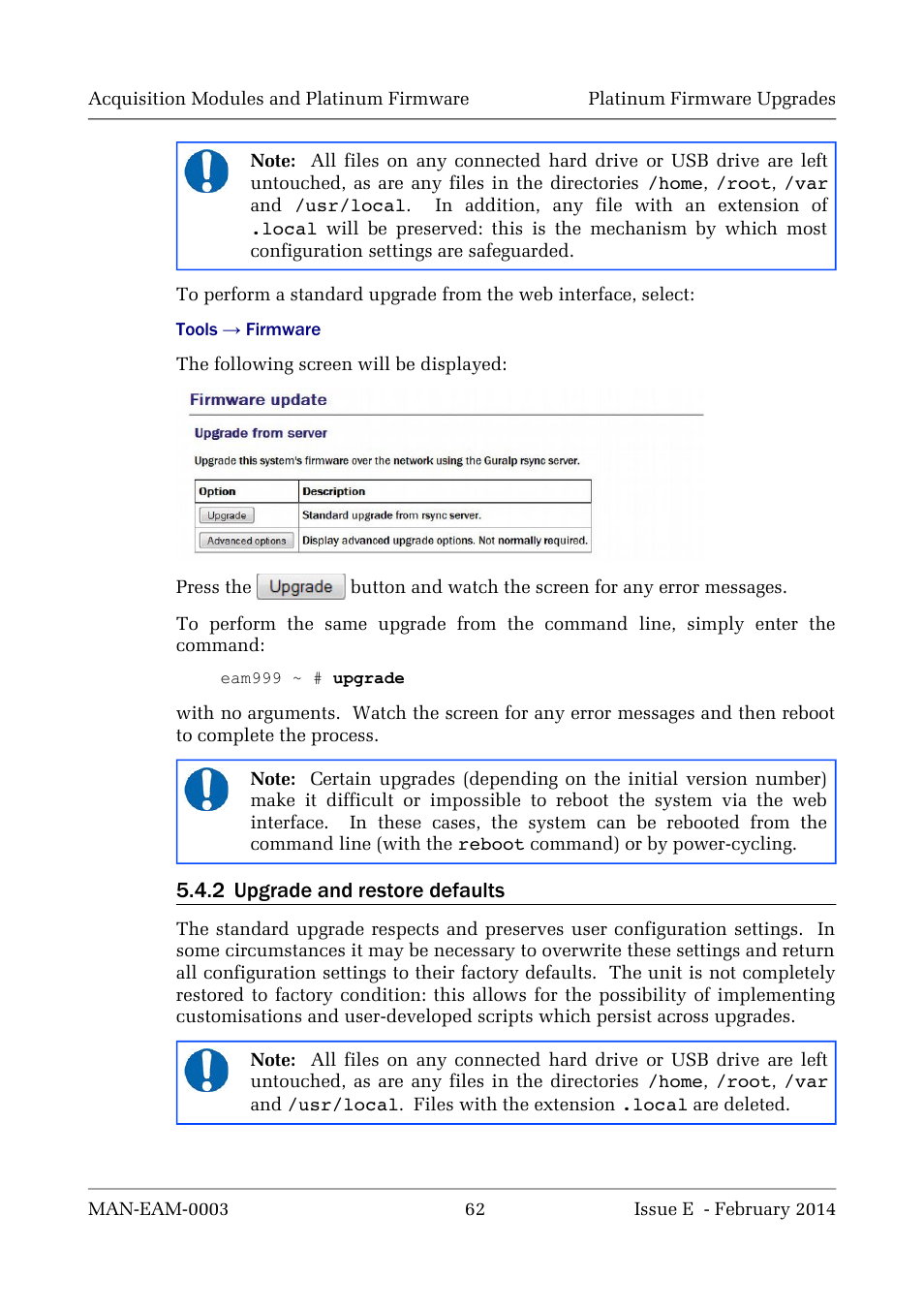 Guralp Systems CMG-DCM build <10,000 User Manual | Page 62 / 288