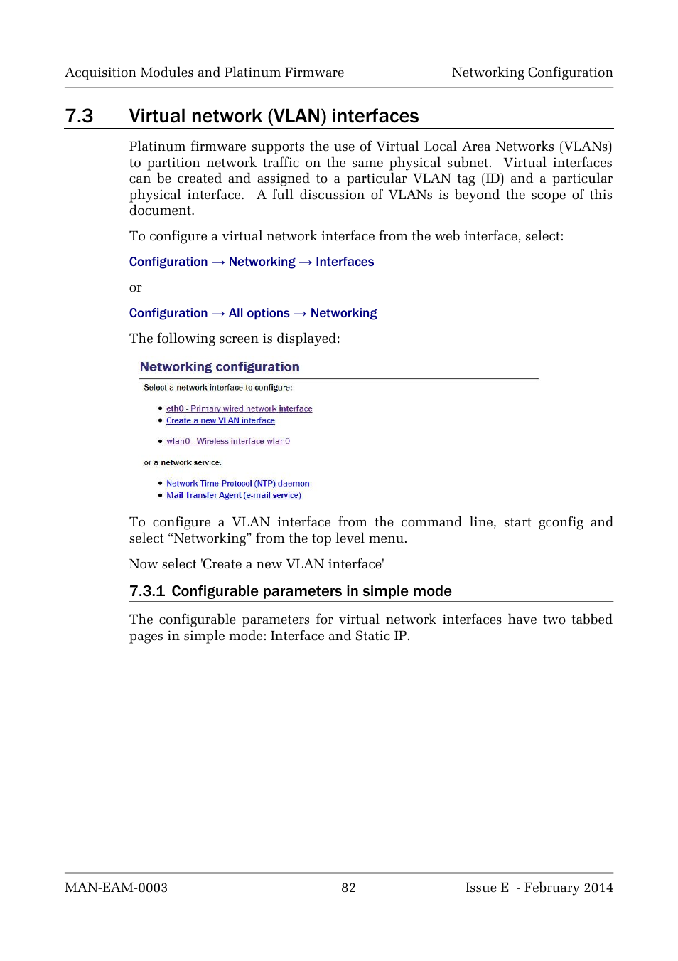 3 virtual network (vlan) interfaces | Guralp Systems CMG-DCM build <10,000 User Manual | Page 82 / 288
