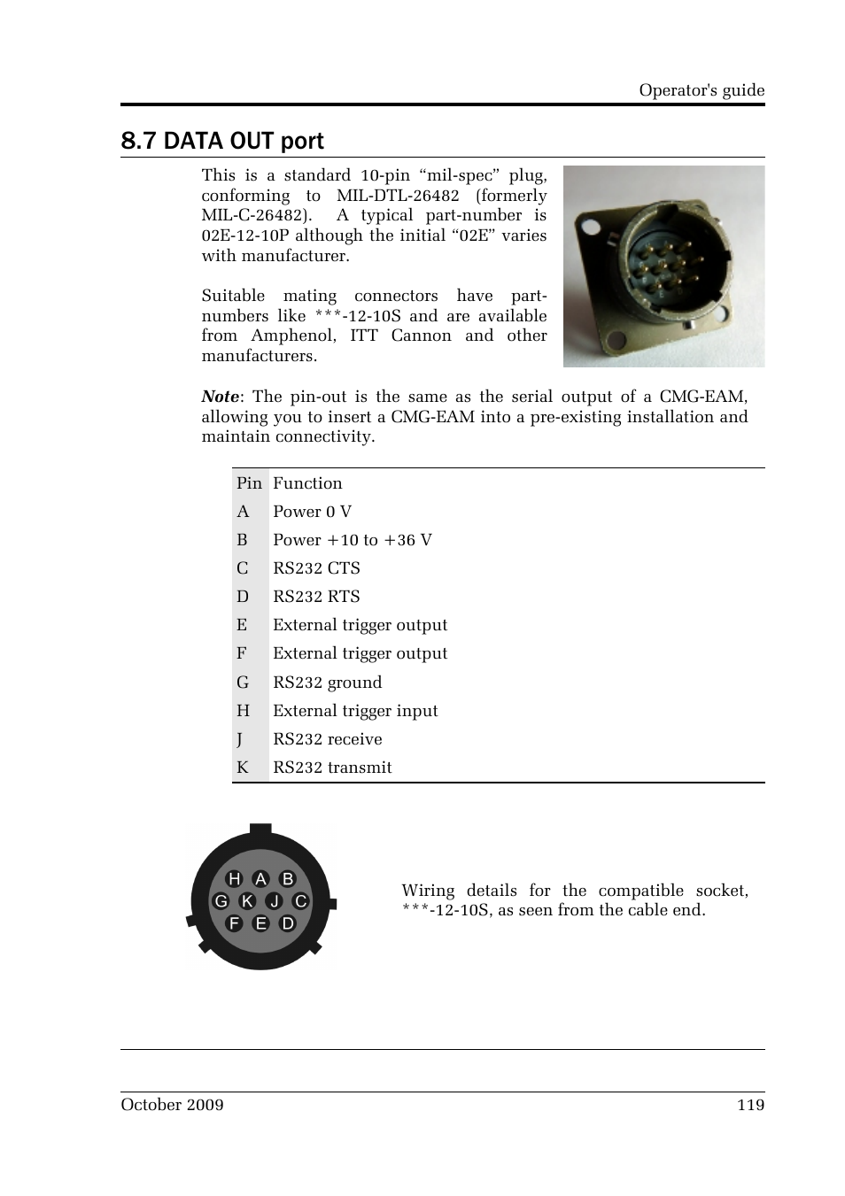 7 data out port | Guralp Systems CMG-DM24 User Manual | Page 119 / 122